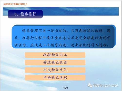 干貨 中小企業精益管理實戰教材（PPT核心要點）