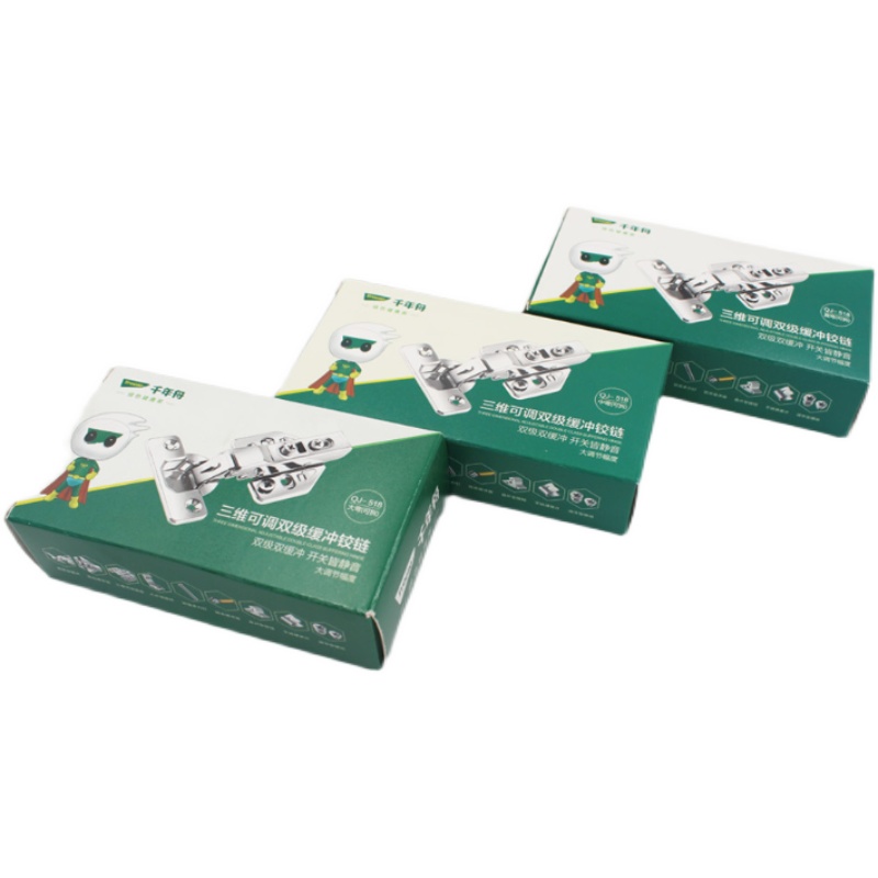 千年舟鉸鏈不銹鋼雙級(jí)液壓靜音三維可調(diào)阻尼緩沖可卸合頁(yè)正品直銷